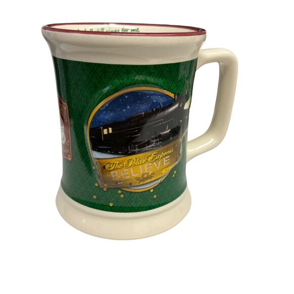 The Polar Express PE Gold Ticket Coffee Cup Hot Chocolate Mug Warner Bros - Picture 3 of 6